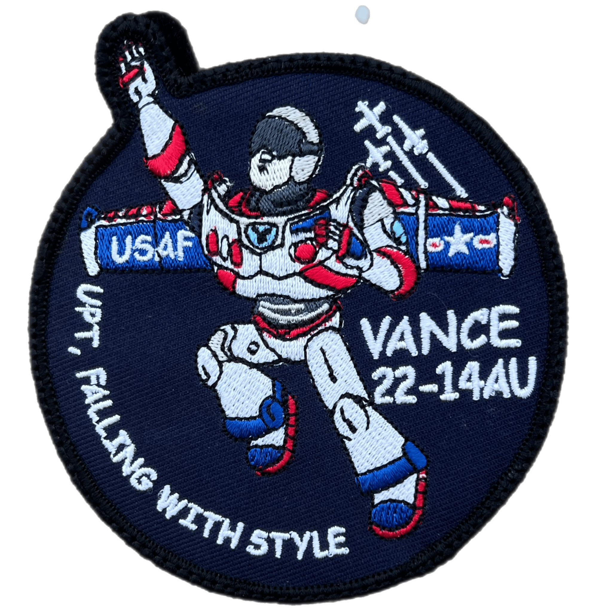 class-22-14au-vance-falling-with-style-patch-embroidered-patch-badass