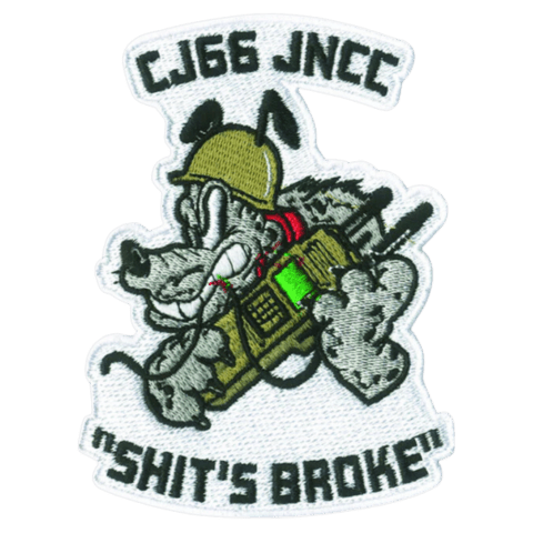 Shit's Broke Dog Embroidered Patch – Badass Patches