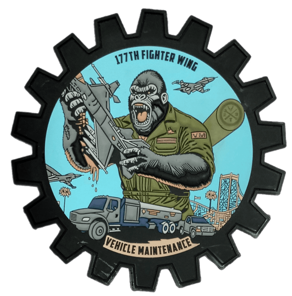 177th Vehicle Maintenance Gorilla - Badass Patches