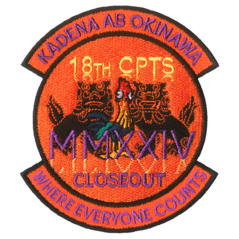 18 CPTS Closeout Embroidered Patch - Badass Patches
