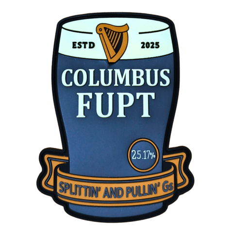 25 - 17 Columbus Beer PVC Patch - Badass Patches