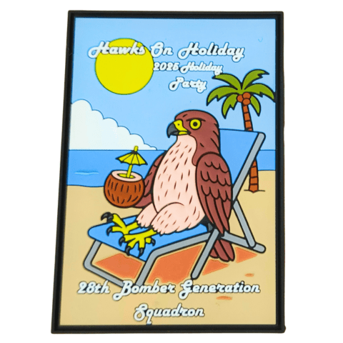 28th Holiday Party 2025 PVC Patch - Badass Patches