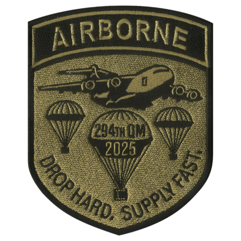 294th QM Airborne Embroidered Patch - Badass Patches