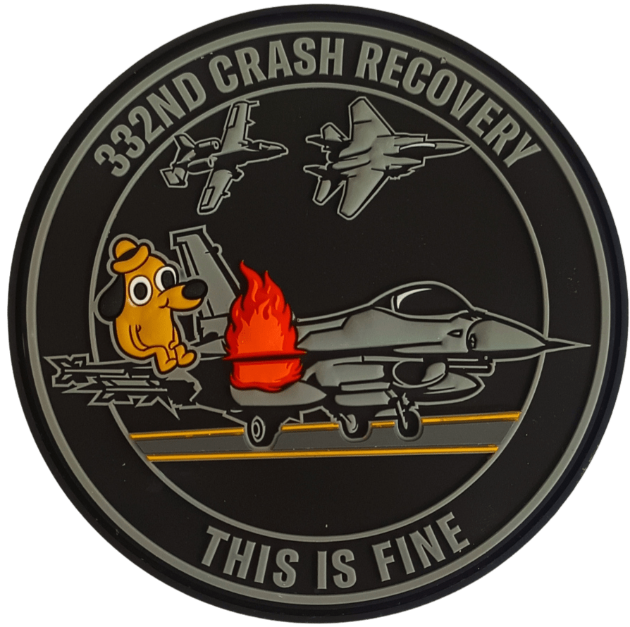 332nd Crash Recovery...This is Fine PVC Patch – Badass Patches