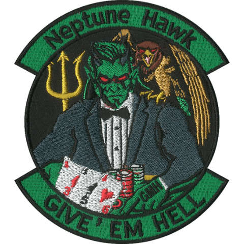 356 FGS Neptune Hawk 25 Embroidered Patch - Badass Patches