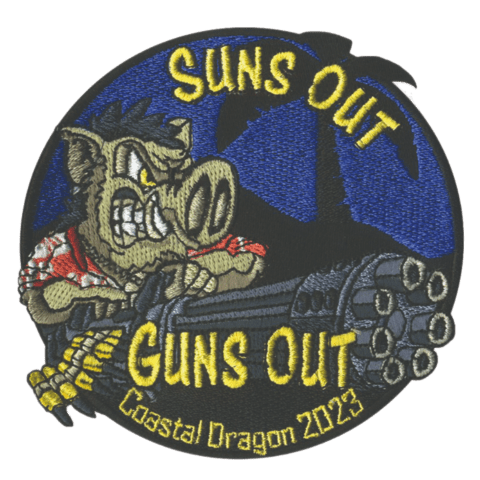 357 FS CAS Guns Out Embroidered Patch - Badass Patches