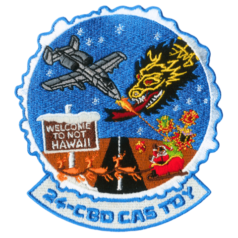 357FS 24 - CBD CAS NOT HAWAII Embroidered - Badass Patches