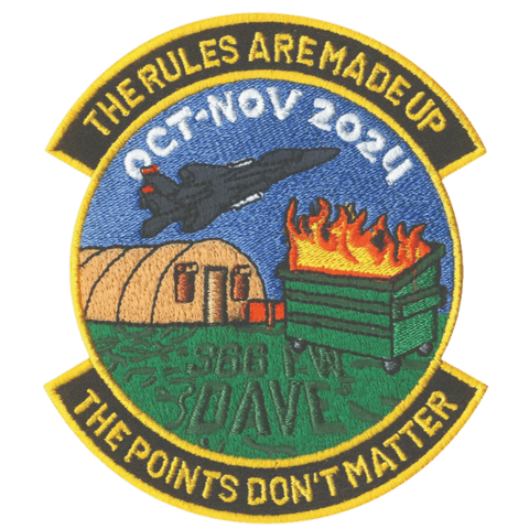 366 FW DAVE Dumpster Fire Rules - Badass Patches