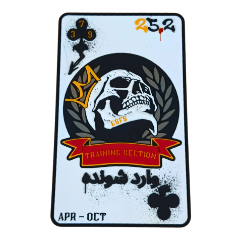 379 ESFS Skull Card PVC Patch - Badass Patches
