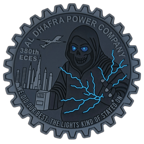 380th Power Production PVC Patch - Badass Patches