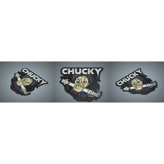 389th FS Nose Art - Chucky 87 - 0202 - Badass Patches