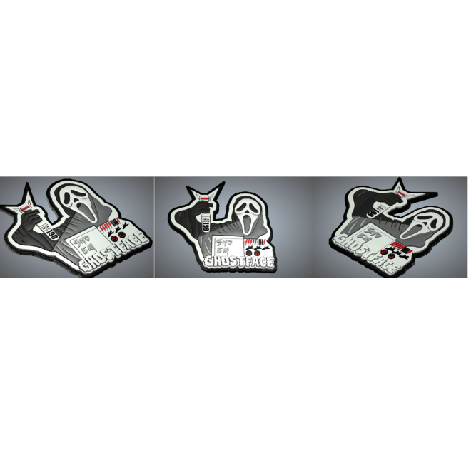 389th FS Nose Art - Ghostface 87 - 0198 - Badass Patches