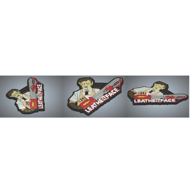 389th FS Nose Art - Leatherface 90 - 0241 - Badass Patches