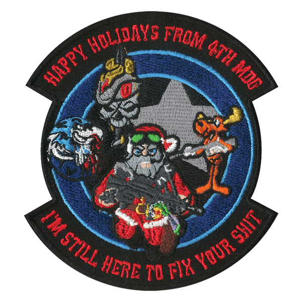 4 MDG Medical Holiday Santa - Badass Patches