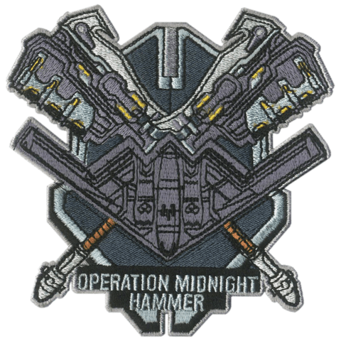 40th EAS Midnight Hammer Embroidered Patch - Badass Patches