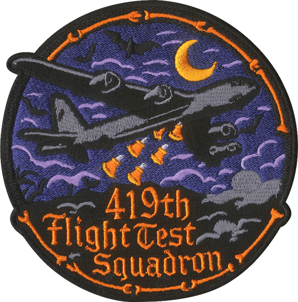 419 TFS B - 52 Dropping Candy Corn Embroidered Patch - Badass Patches