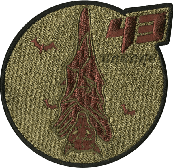 43 ECS BAT Embroidery - Badass Patches