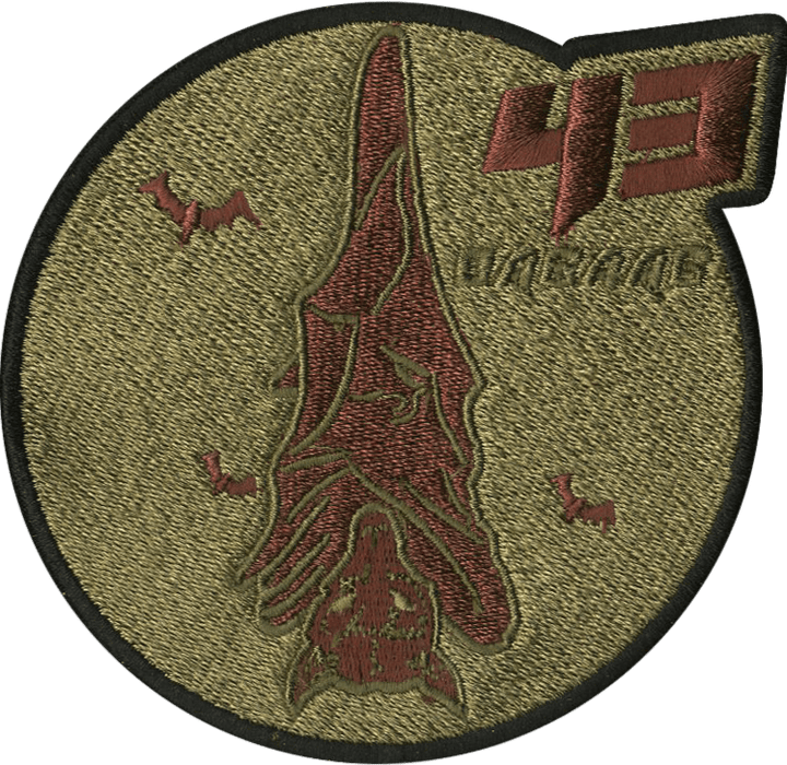 43 ECS BAT Embroidery - Badass Patches