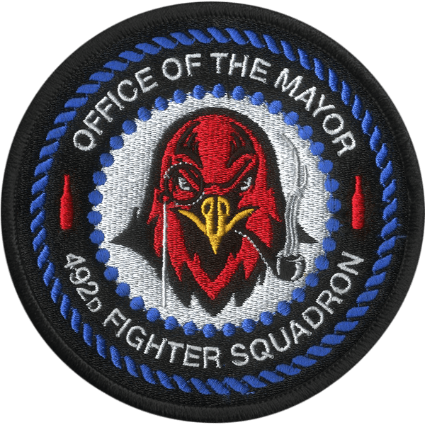 492d FS Office of the Mayor Embroidered Patch - Badass Patches