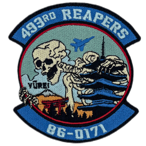 493 Reaper Sticker 493 FS Reapers Skull Yurei Embroidered Patch – Badass Patches