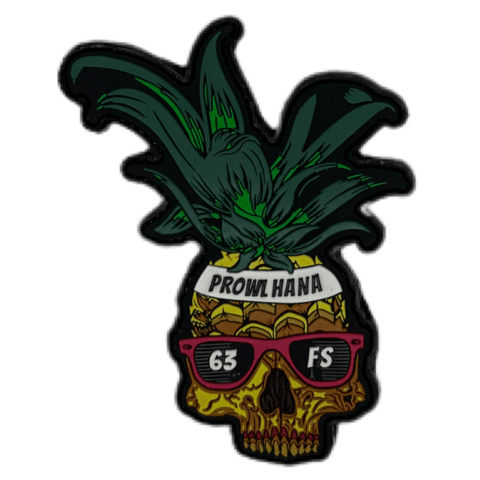 63 FS Prowl Hana Pineapple Skull - Badass Patches