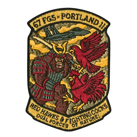 67 FGS Fighting Sasquatch Shoguns Embroidered Patch - Badass Patches