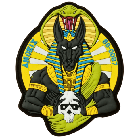 86 - 0097 Anubis Jackal PVC Patch - Badass Patches
