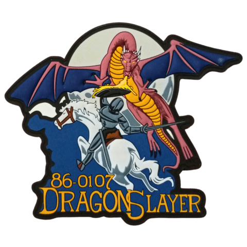 86 - 0107 DRAGON SLAYER PVC Patch - Badass Patches