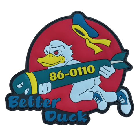 86 - 0110 BETTER DUCK PVC Patch - Badass Patches