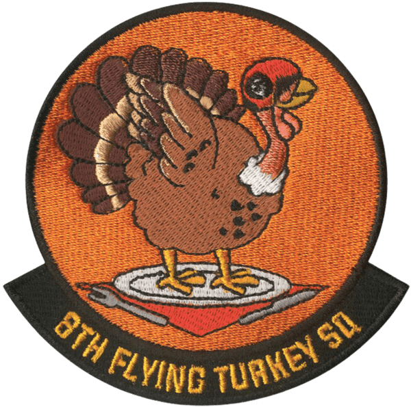 8th Flying Turkey Squadron - Badass Patches