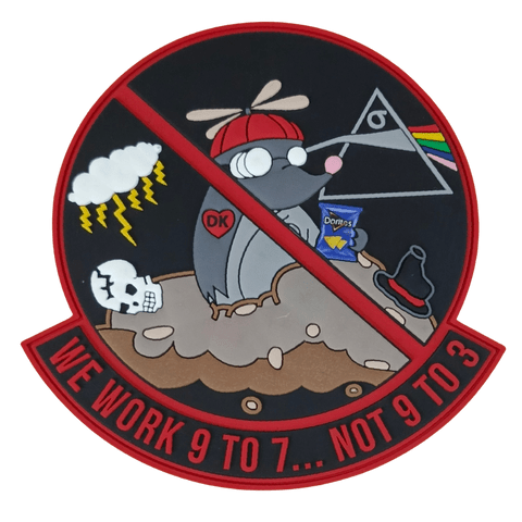 9 - 7 Working Mouse PVC Patch - Badass Patches