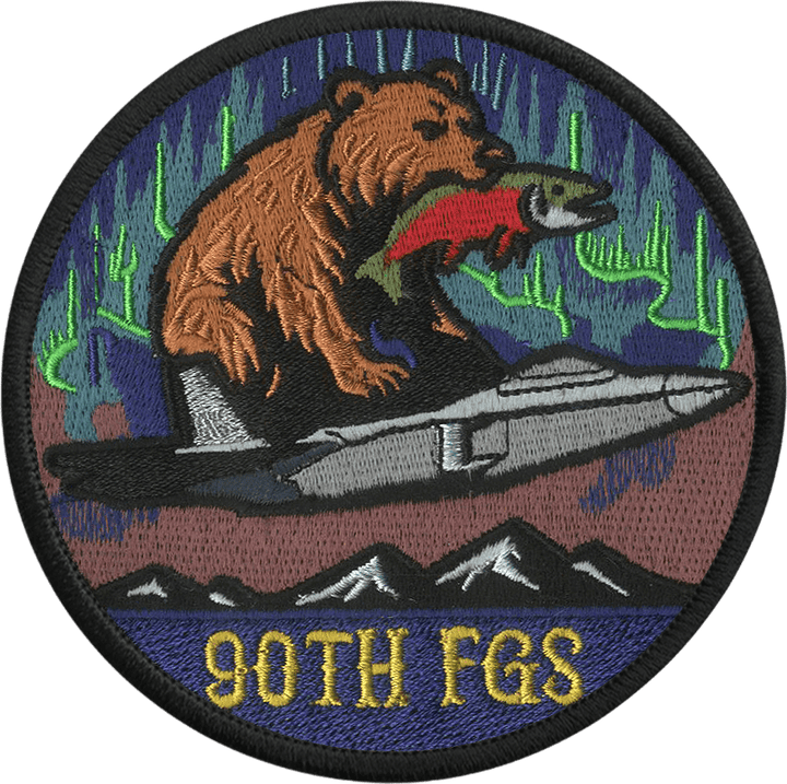 90 FGS Birthday Bear Embroidered Patch - Badass Patches