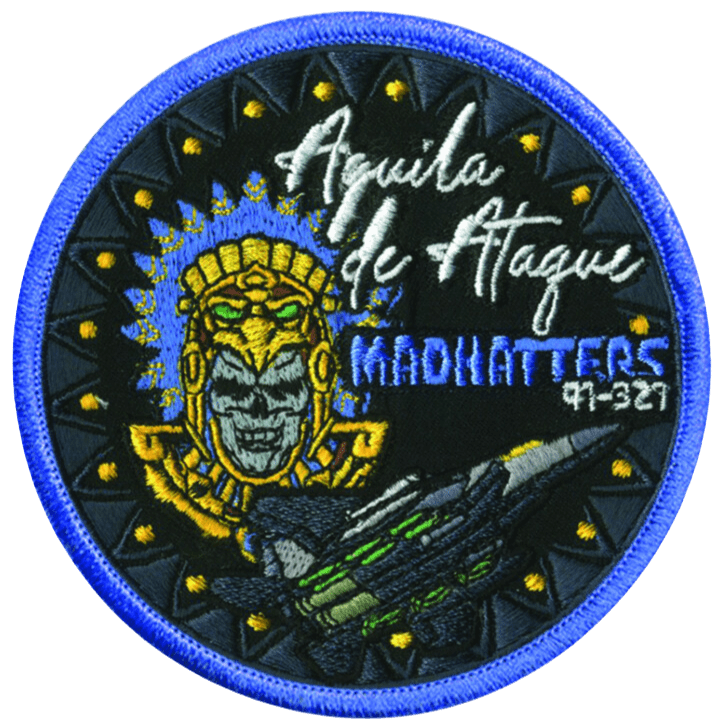 91 - 327 Madhatters Ataque Embroidered Patch - Badass Patches