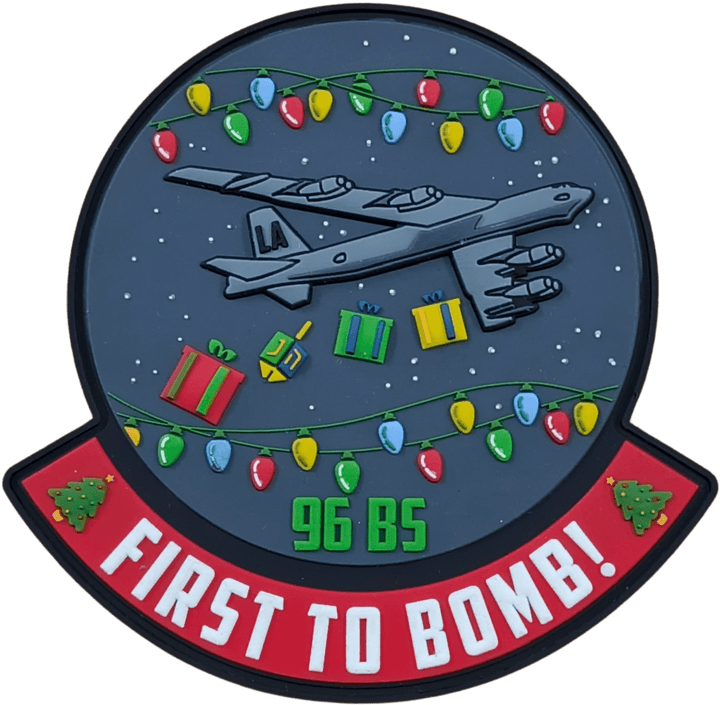 96th BS Christmas Patch - Badass Patches