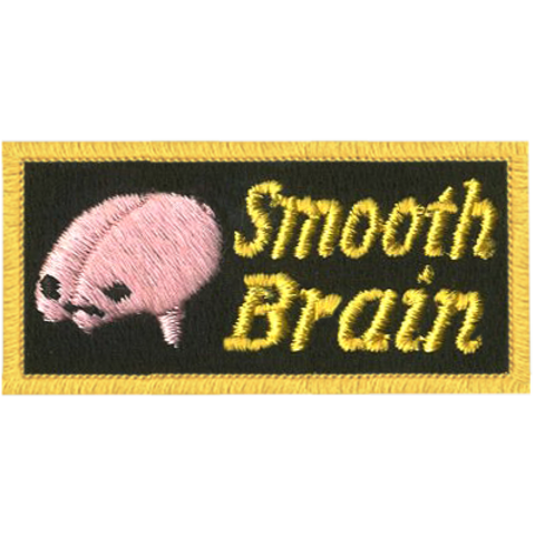 Smooth Brain Embroidered Pencil Tab