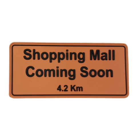 Shopping Mall Coming Soon PVC Patch