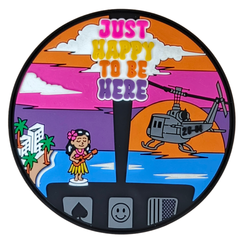 26-04 Happy to be Here PVC Patch