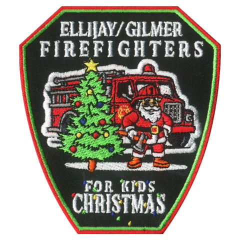 Firefighters For Kids Christmas 2025 Embroidered Patch