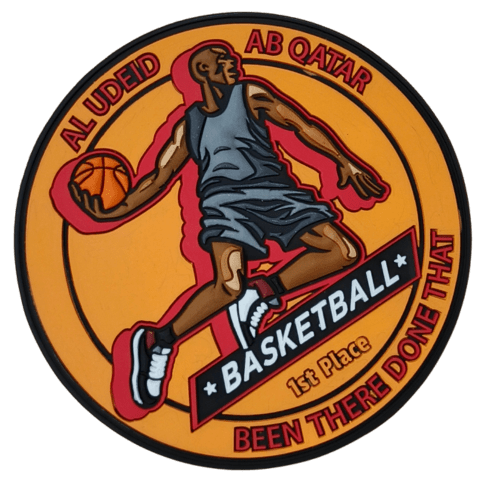 Al Udeid AB Qatar Basketball PVC Patch - Badass Patches