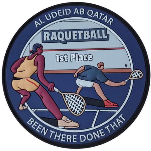 Al Udeid AB Qatar Raquetball PVC Patch - Badass Patches