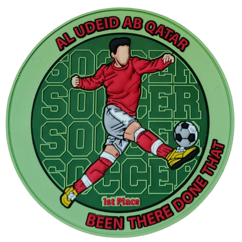 Al Udeid AB Qatar Soccer PVC Patch - Badass Patches