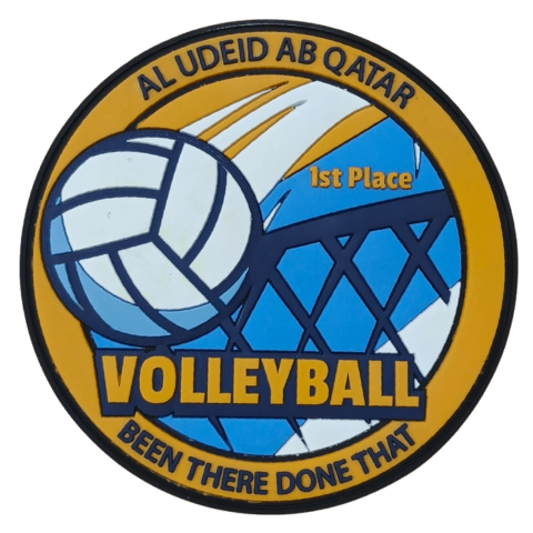 Al Udeid AB Qatar Volleyball PVC Patch - Badass Patches