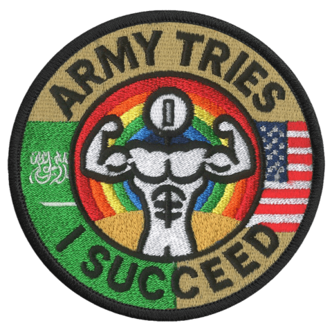 Army tries I Succeed Embroidered Patch - Badass Patches