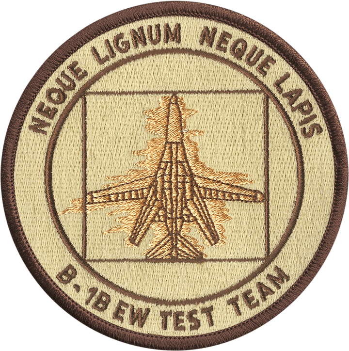 B - 1B Test Team Embroidered Patch - Badass Patches