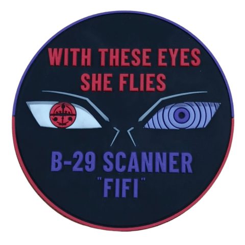 B - 29 Scanner Eyes PVC Patch - Badass Patches