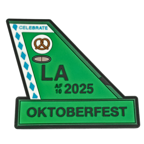 B - 52 Oktoberfest Tail Flash PVC Patch - Badass Patches