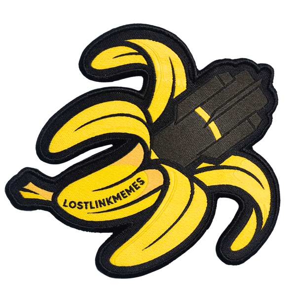 Banana Man Woven Patch - Lost Link Memes - Badass Patches