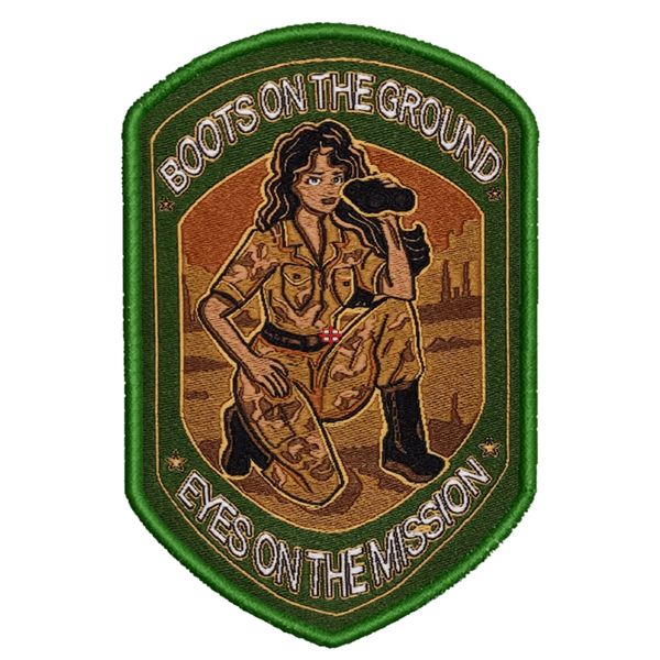 Boots on The Ground - Studio Elise - Woven Patch - Badass Patches