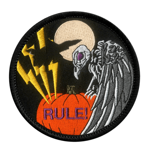 Buzzards Halloween Embroidered Patch - Badass Patches