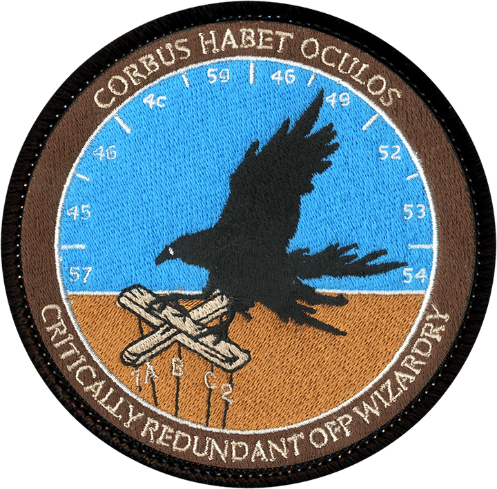 Crow OFP Wizardry Embroidered Patch - Badass Patches